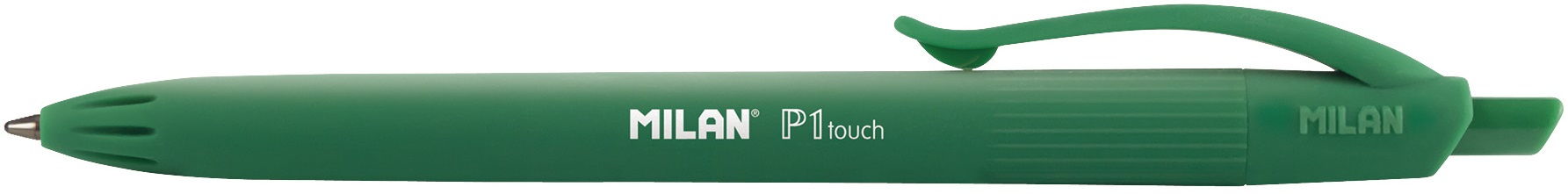 07bd930982098bfe5c4ac52dc492fc9161b9f07b_190501 Boligrafo Retráctil P1 Touch Rt Verde Milan - Imagen 1