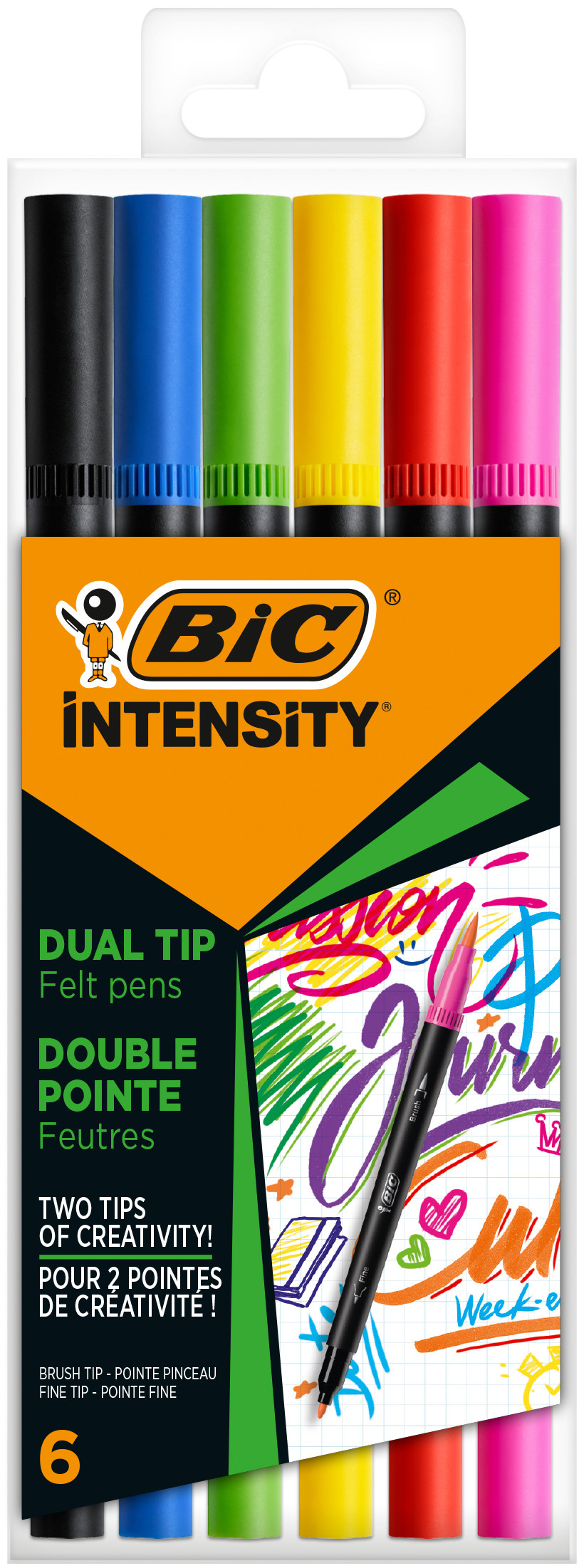 1c1879d32471457bd4ca8f969270e8cf234d9aba_258398 Rotulador Intensity Dual Tip 6 Uds Bic - Imagen 1