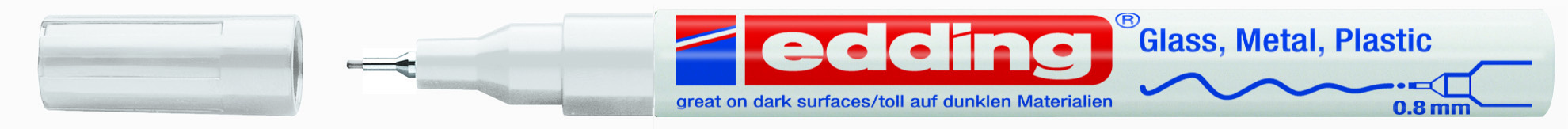 22e1a45e68ac336f82dd049adc1ab45bf4ef6a13_191253 Rotulador Edding 780 Blanco 0,8Mm Tinta Opaca - Imagen 1