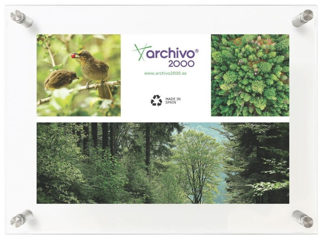 27cc75033c8cbe6a575ab52fdf86178bd740d1cb_260742 Expositor Mural Sostenible Premium A3 Formato Vert./Horiz. Acrílico Ultra Transparente 3.5 X 34.5 X 47 Cm Archuvo 2000 - Imagen 1