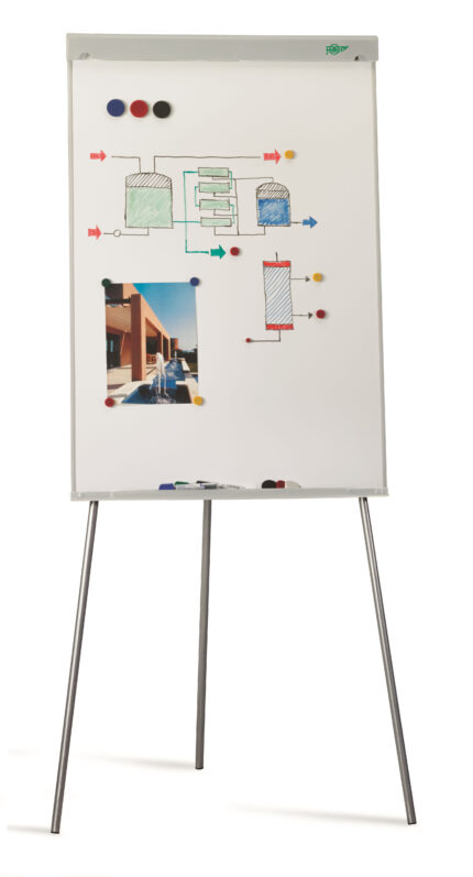 Pizarra Trípode Convención Con Sistema De Estabilidad Metálica 70 X 102 Cm Faibo