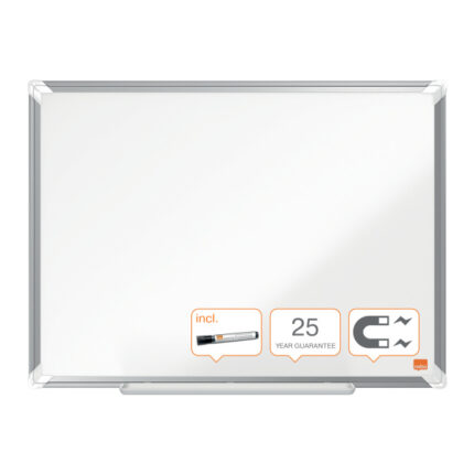 Pizarra Nobo Premium Plus Acero Vitrificado 60X45Cm Blanco