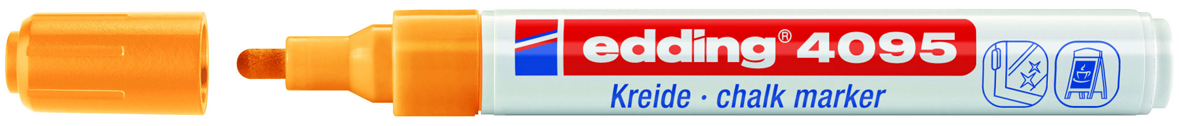 854c2dea409f349d9a7cfe28eb7f28636f8c08e3_191421 Rotulador Tiza Liquida Edding 4095 Conico 3Mm Naranja Neon - Imagen 1