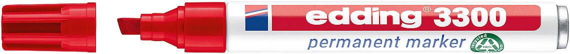 8cca4bfd3a8ddc15c574ae30e3e3f18a98194ce5_191039 Rotulador Permanente Edding 3300 Rojo Pta.Biselada 1-5Mm - Imagen 1