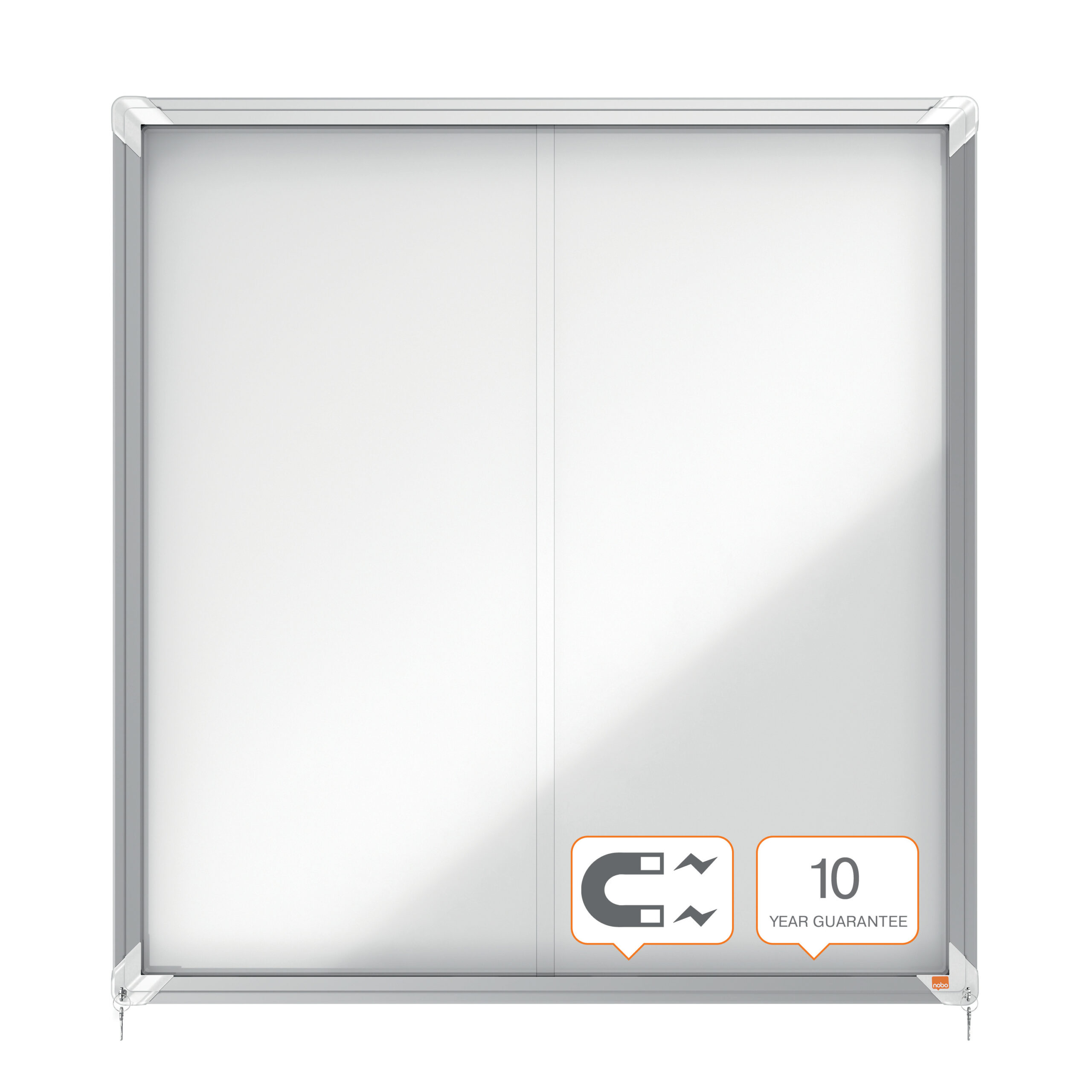 8d5f4b1e21564fa6db68a30336c92e9e1514fb53_130437 Vitrina Interior Metal Puerta Corredera Para 12H A4 997X972X54Mm Nobo - Imagen 1