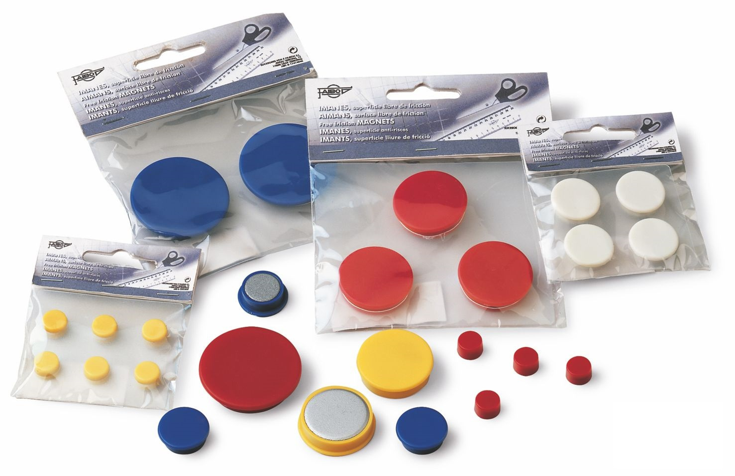 aae14847caae2132e95a217ba12a1ce37c6eba93_130477 Imanes 20 Mm Azul Bolsa 4 Uds. Faibo - Imagen 1