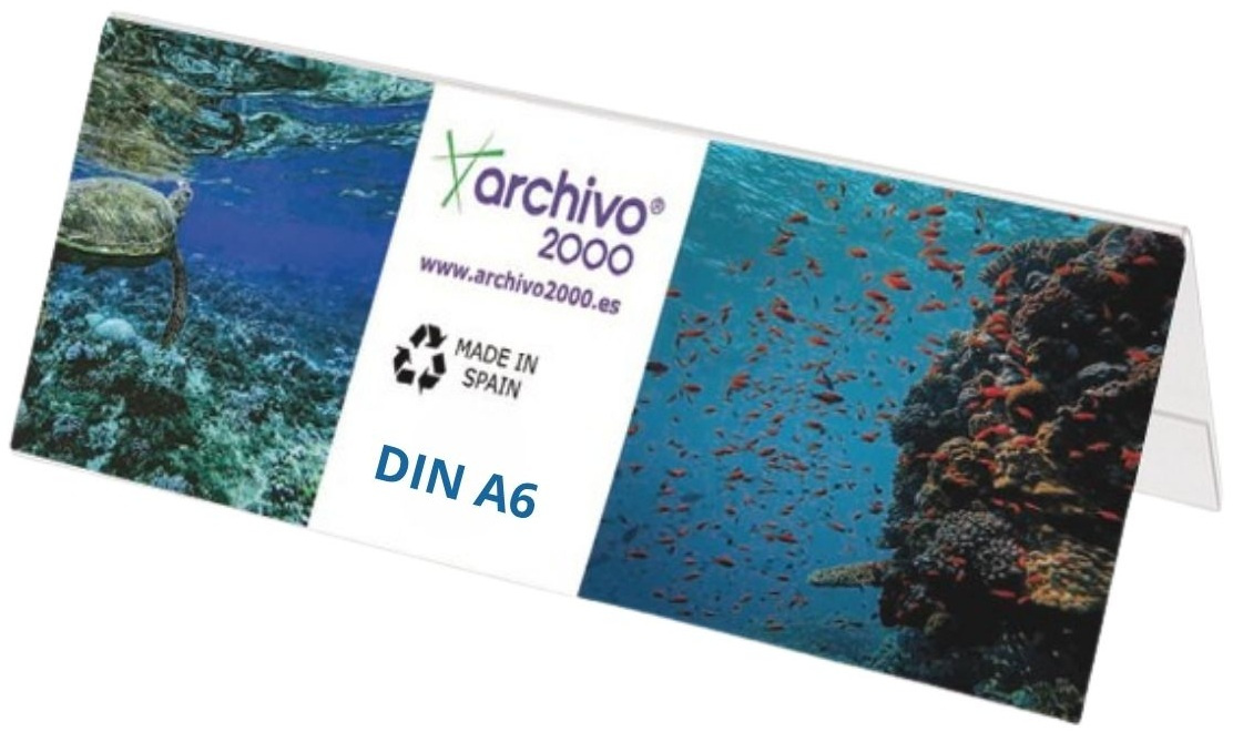 d21120e94d2b350c604d1db07542377b2f49aa86_259937 Portanombre Sobremesa A6 Flexibles Archivo 2000 - Imagen 1