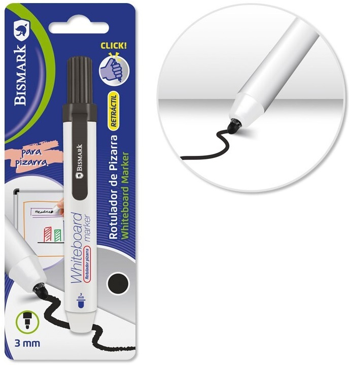 d6fef82e21fc2c03b20820c4e810bbb78dfed298_260072 Rotulador Pizarra Retract Tip Negro Poessa - Imagen 1