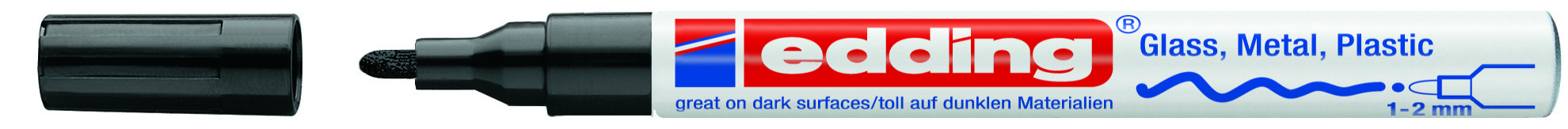e668a1f706e6b8a2adbb5ec79c57e400e1f727ce_191245 Rotulador Edding 751 Negro 1-2Mm Tinta Opaca - Imagen 1