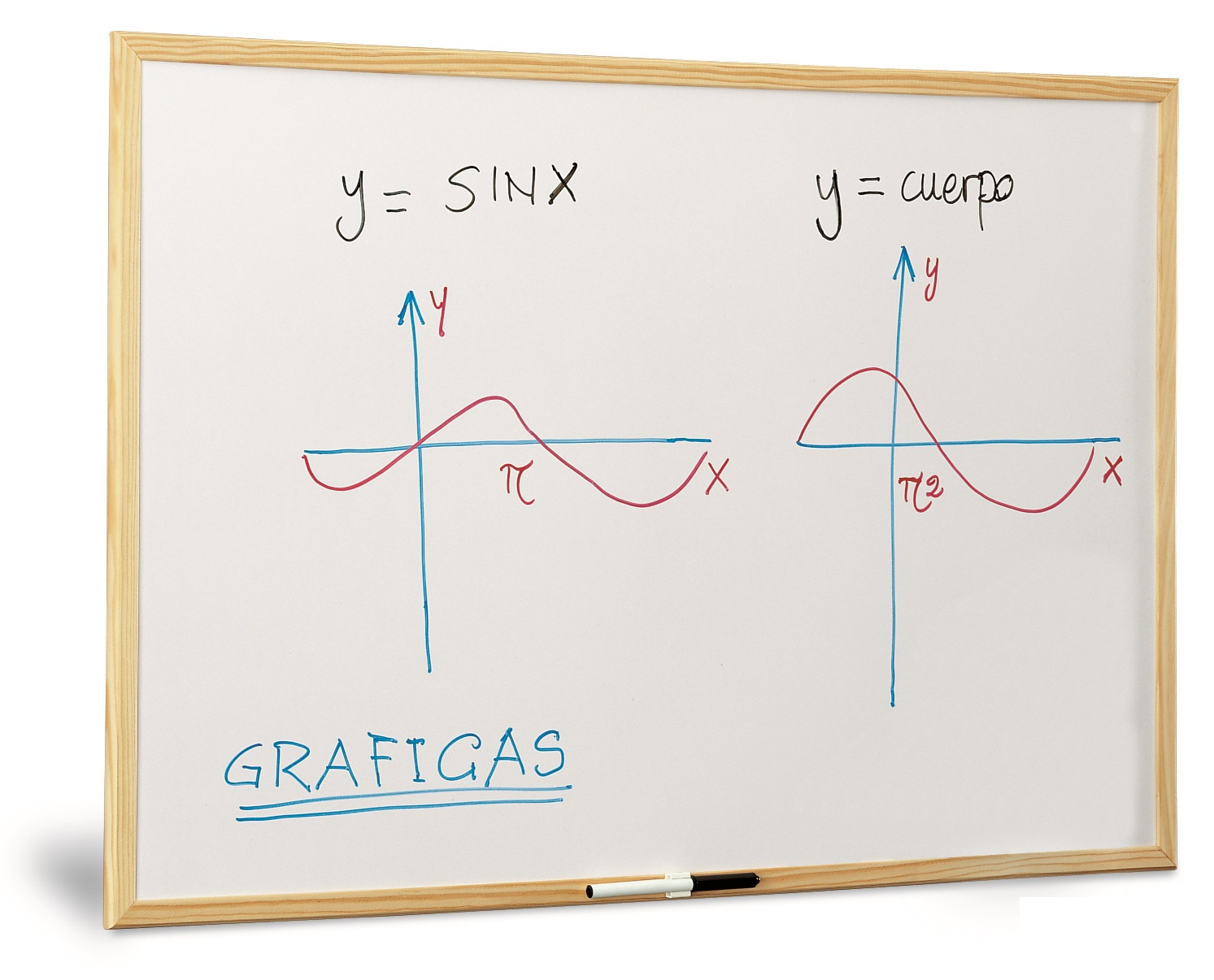 f361181e6513f563b76e10600f0c951e5454d54e_130169 Pizarra Blanca Magnetica Marco Pino 60X90Cm Faibo - Imagen 1